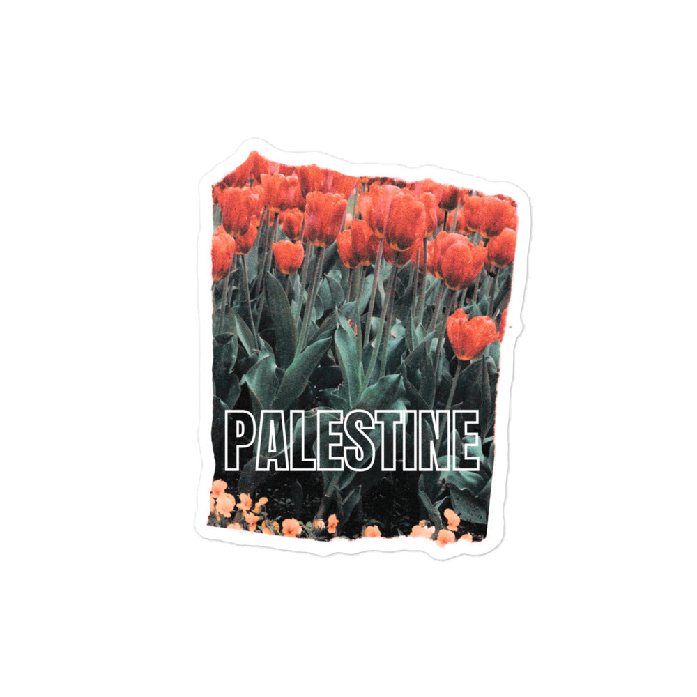 Palestine Tulips Sticker
