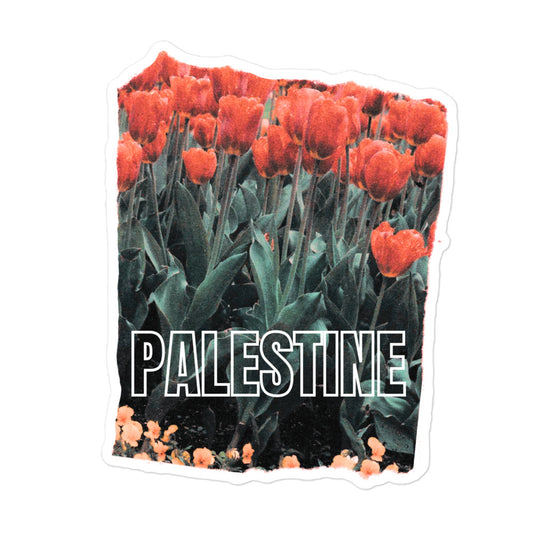 Palestine Tulips Sticker